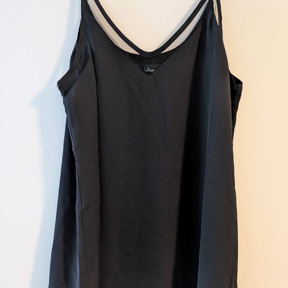 Sweet Fling Black Mesh Tank Top Lulus - Picture 4 of 8